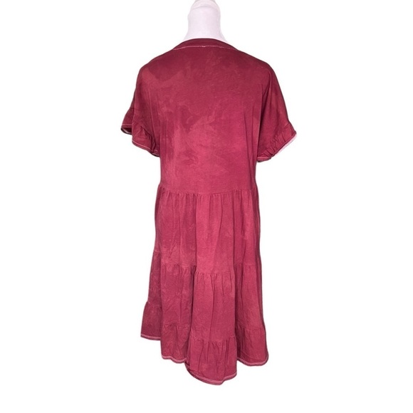 J. Crew - Tiered Dress in Broken-In Jersey Sz XL - Picture 4 of 7